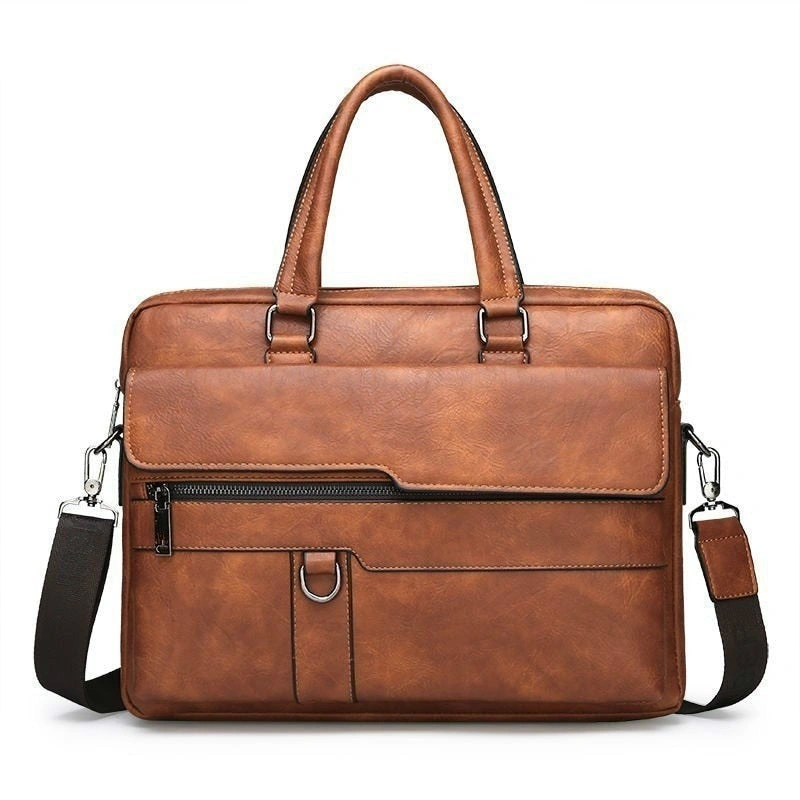 Exklusives West Louis™ Lederbriefcase: Stilvoll, Handgefertigt, Deine Investition.